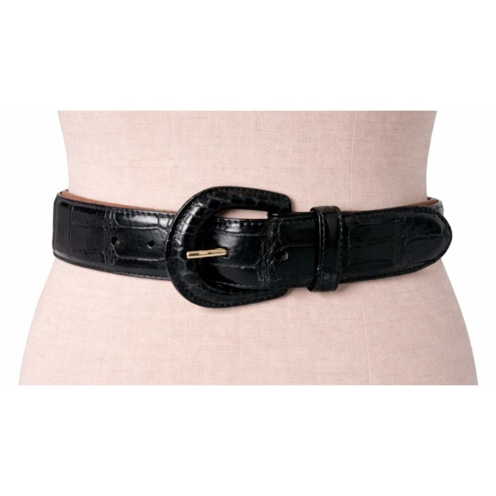 RALPH LAUREN Belt Collection Genuine Alligator Women's Size 28 black - Picture 2 of 14